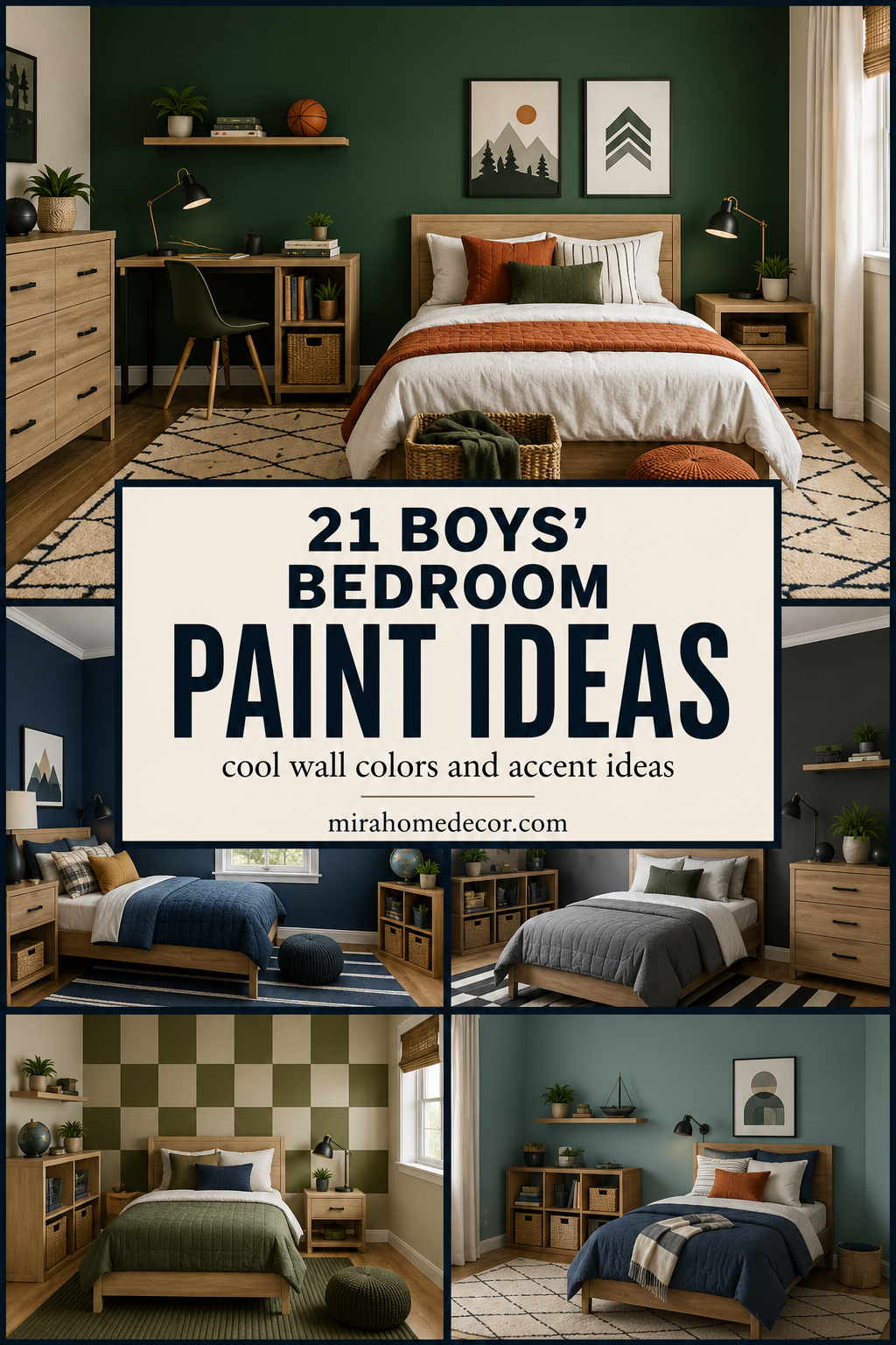 Pinterest pin for boys' bedroom paint ideas