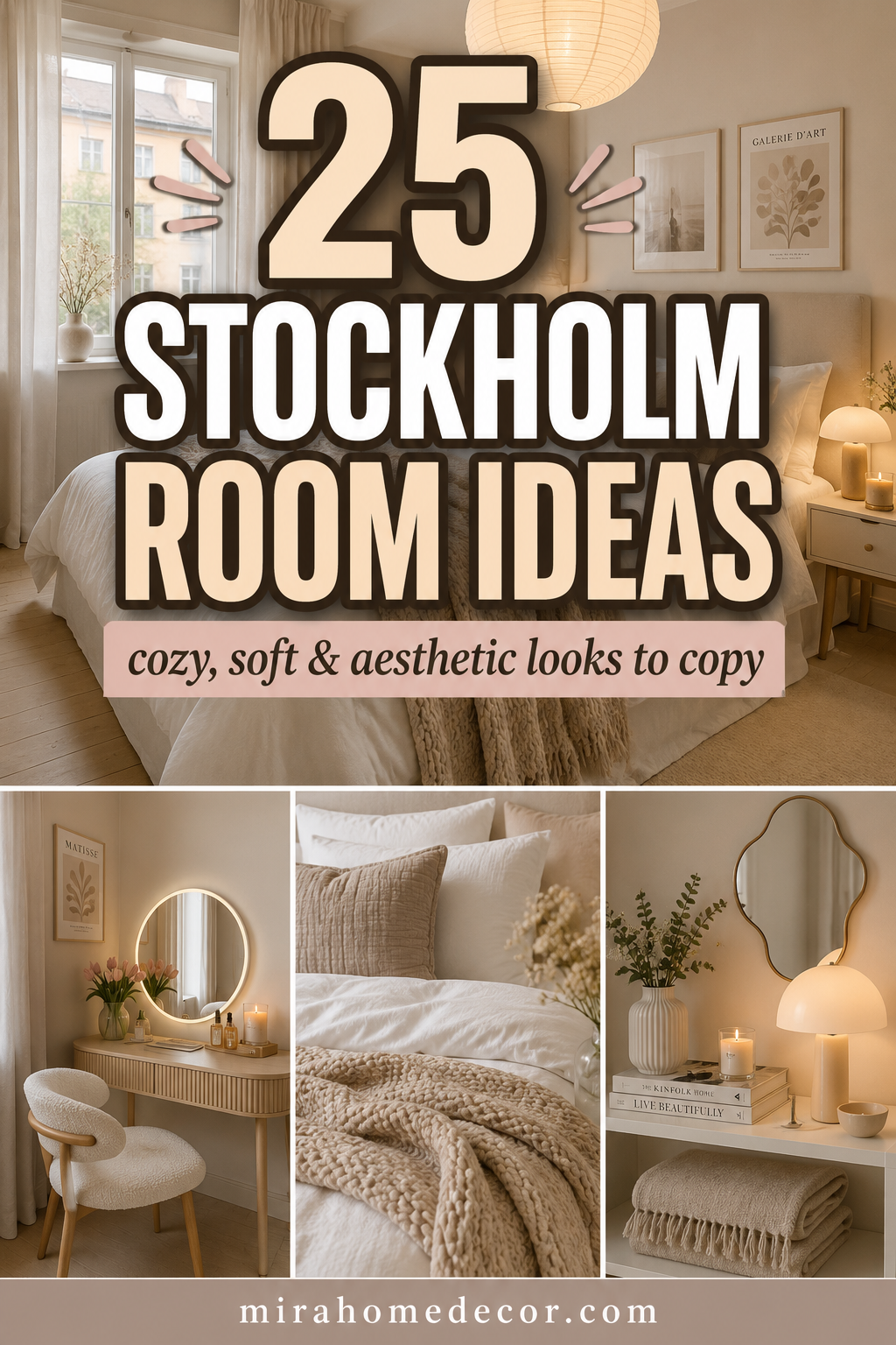 Pinterest pin for Stockholm room ideas